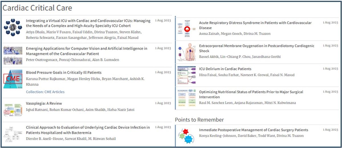 @DeBakeyCVedu 

Cardiac Critical Care—#DeBakeyCVJournal newest issue—has published! Special thanks to guest editor Faisal Masud and our amazing authors! 

#cardiac #criticalcare #ICU @maquinonesmd @NadeenFaza #cardiotwitter 

journal.houstonmethodist.org