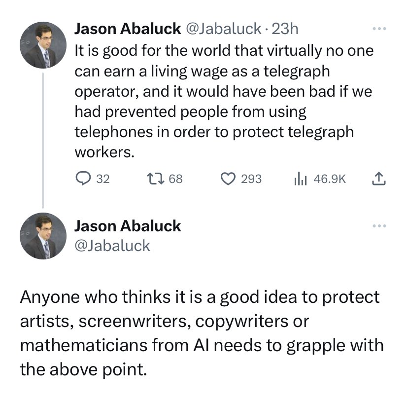 When you know nothing about what artists do or the central issues of the writers strike