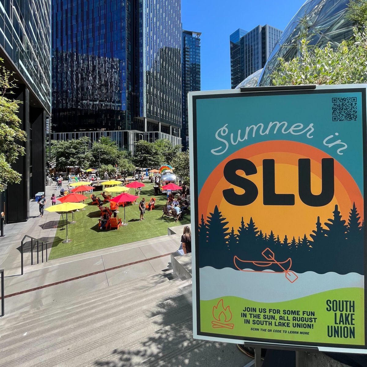 southlakeunion's tweet photo. Weโre kicking off #SummerInSLU with music, games, treats and more! Stop by Day 1 Playfield for the ultimate camp experience, South Lake Union style. ๐ถ#SouthLakeUnion #DiscoverSLU https://t.co/dyo5Oty3St
