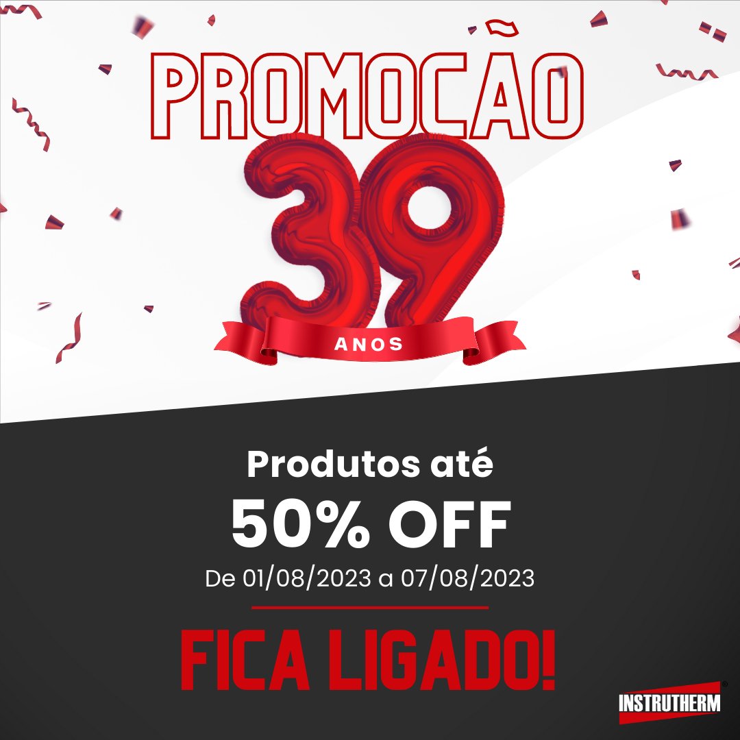 Instrutherm's tweet photo. 🎉Aniversário de 39 anos! 🎉
Aproveite a festa com a nossa promoção especial! 🎊🎁

E para comemorar, preparamos descontos incríveis em toda a nossa linha! 🚀

🔥 Até 50% OFF nos produtos Instrutherm! 🔥

Acesse o nosso site: https://t.co/wWzUWb8Xvd

#instrutherm #vipgroup #live https://t.co/qeQHoeQmBu