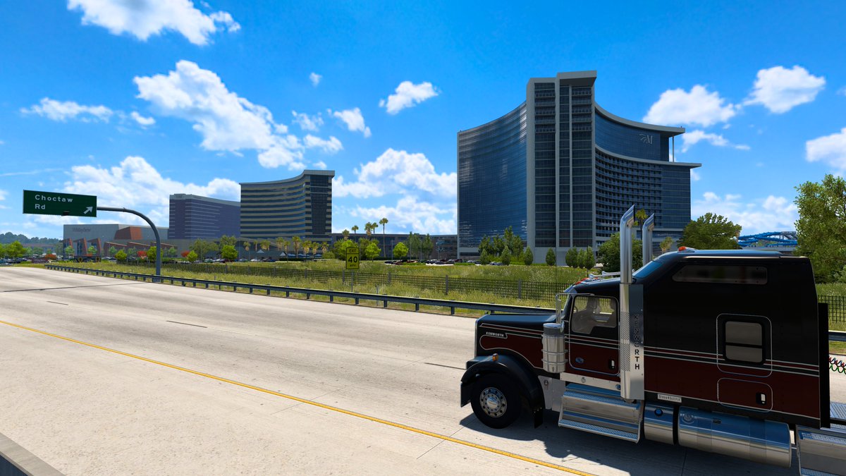 First drive into my home state! #CruisingOklahoma #AmericanTruckSimulator #Kenworth #W900