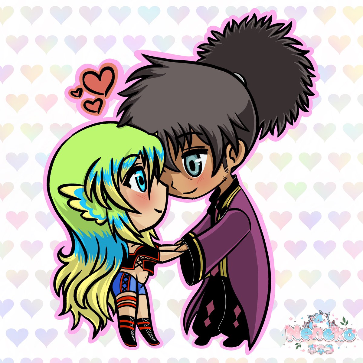 Chibi Raven &amp; Alioth #vesperiaweek #vespshipweek2023