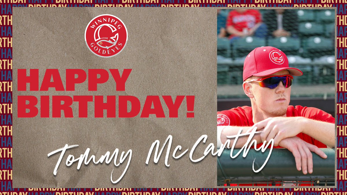 Wpg_Goldeyes's tweet photo. Please join us in wishing first baseman Tommy McCarthy a Happy 26th Birthday!

#LetsGoGoldeyes https://t.co/LYWenibL30