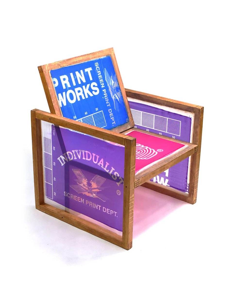 DD_of_inspi's tweet photo. Screen print frame Chair by @Indvlst 
(2023) https://t.co/VXMxGdQ7P3