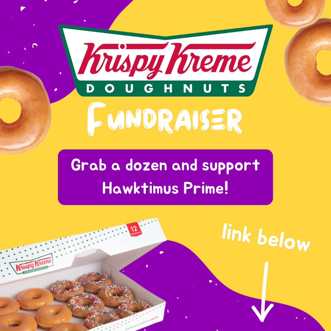 It's Donut Time! Hawktimus Prime's August Krispy Kreme Fundraiser is here! This is a wonderful opportunity to both support the team and grab a sweet treat! Use the link below to buy your dozens!
groupraise.com/offer-campaign…
#frc #firstrobotics #omgrobots #robots #krispykreme