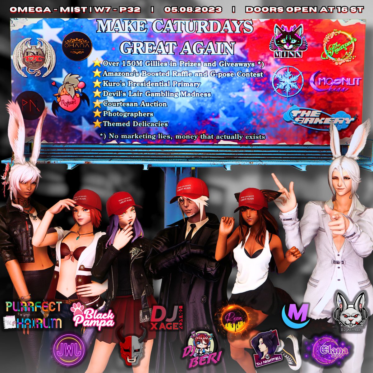 TheCatwalkFFXIV's tweet photo. It sure looks like Catwalk, but it isn't... Or is it? Nah, but if you wanna see your fellow secre-kitty backsies in hosting action for one moar banger of an event, then you might wanna check this one out, lovelies! 💕

https://t.co/9gqOI6hAnx https://t.co/OFgbKbnzcz