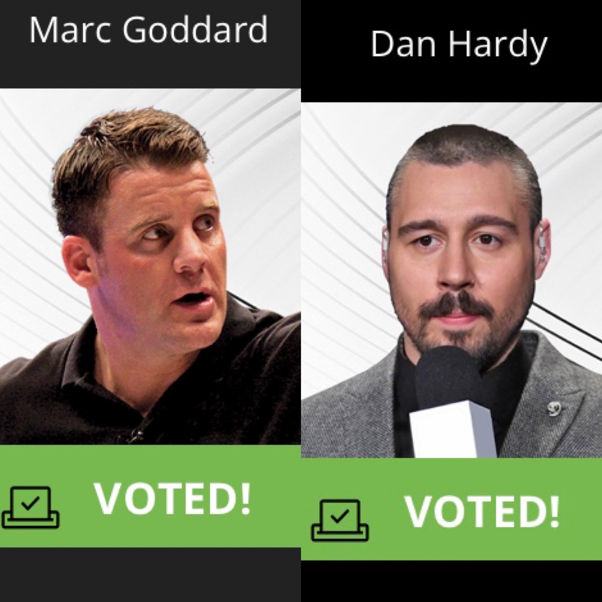 Analyst (@danhardymma) and referee (@marcgoddard_uk) of the year!! Got my vote for world MMA awards! Best in the game!!! @Full_Reptile @FightersOnly