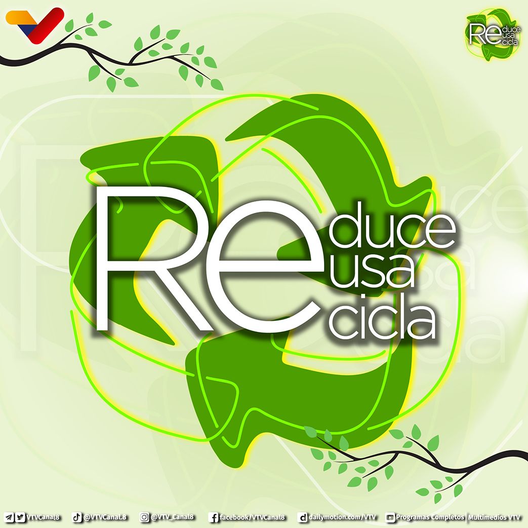 VTVcanal8's tweet photo. #CuidaElAmbiente🌎| Prácticamente todo lo que nos rodea puede ser reciclado; desde los residuos electrónicos hasta los desechos biodegradables. 

Reciclar es cuidar el futuro de la especie humana ♻️⁣  
⁣  
¡Cuidar el Planeta es tarea de todos!⁣ 

#VTVEsNuestroPana https://t.co/tnJJPmWvrn