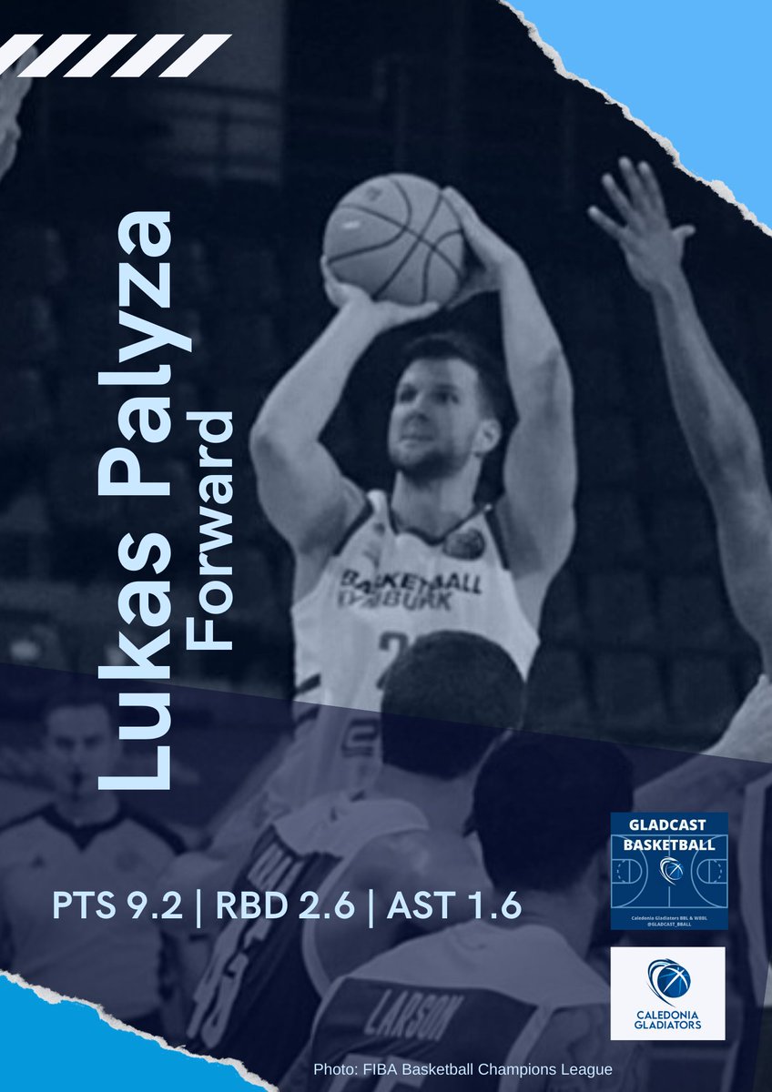 New Podcast 🚨 
New signing <a href="/palyzalukas/">Lukáš Palyza</a> joins the podcast to discuss his move to <a href="/Cal_Gladiators/">Caledonia Gladiators</a> the 🇨🇿 internationalist chats about his time in the NBL and his passion for the Gladiators project and the clubs euro ambitions. Check it out ⬇️
spotify.link/3reNYUgVUBb
🏀🔵⚪️⚔️