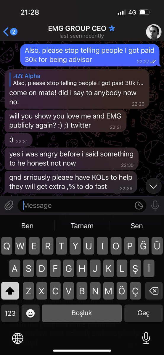 alphacapital_vc's tweet photo. Hi fam🖖
@EmeldiGroup is accusing us for taking 30k $ from him for being advisor in his project. Here is proof that Mark (CEO) wrote himself 👇🏻 https://t.co/EX2iNFhn5K