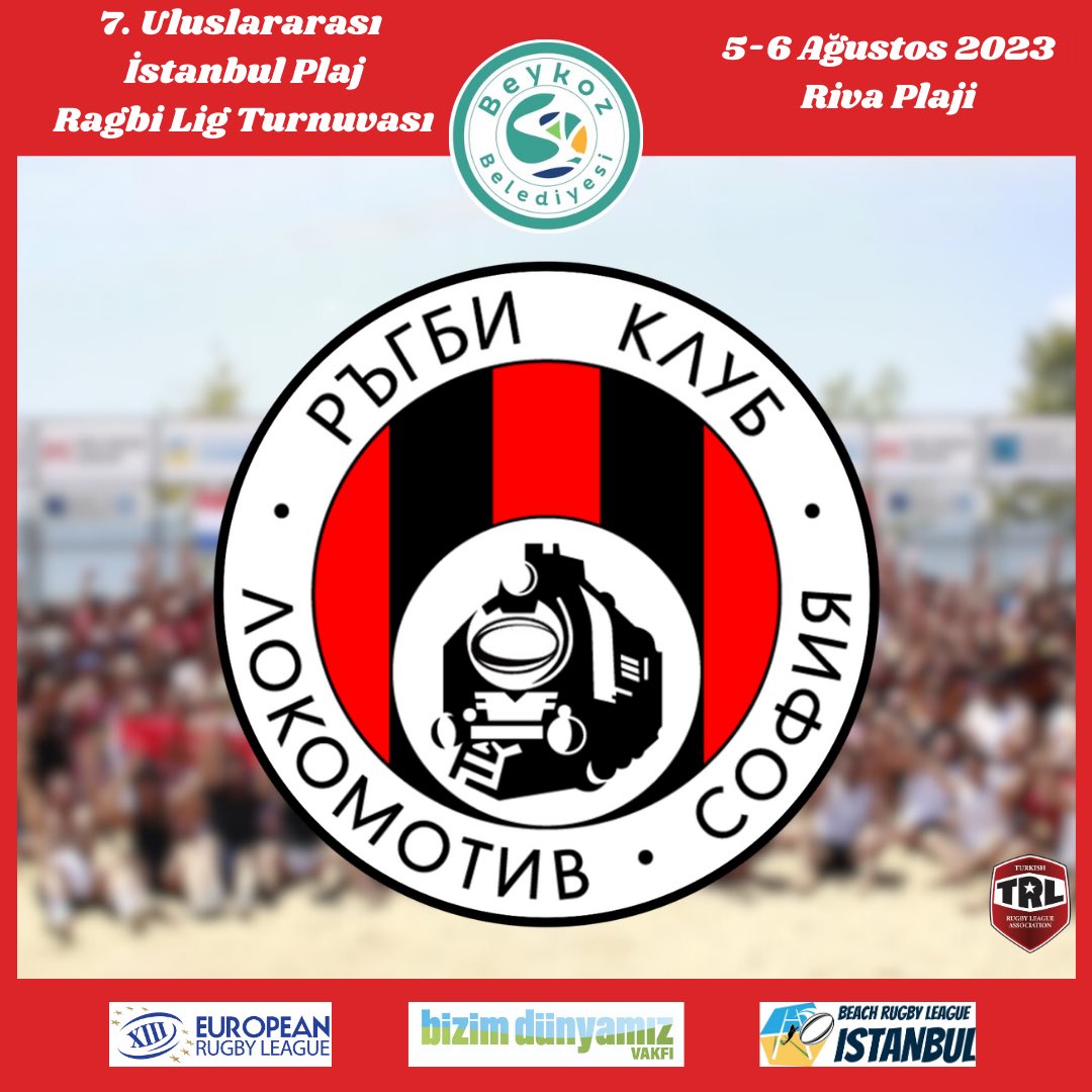 İSTANBUL BEACH
RAGBİ LİG TURNUVA
KATILIMCISI: MEN’S 
LOKOMOTIV OLD BOYS SOFIA
@beachrugbyleague
@rugbylokosf

#balkansuperleague #rugbyleague #beykozbelediyesi #rugbylife #ragbiligruhu #rugbyleaguespirit #eurorugbyleague #beachrugbyleague
#ragbilig #turkishrugbyleague