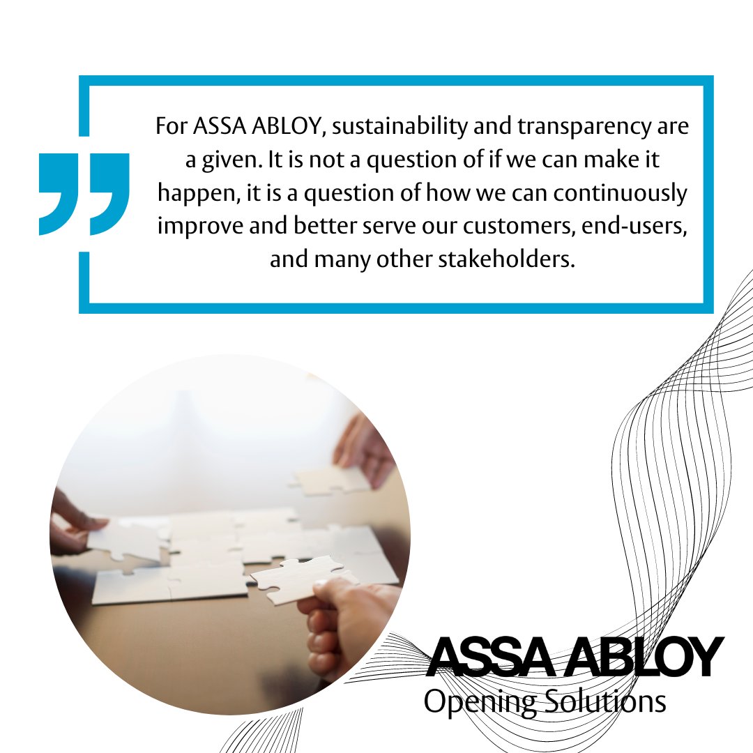 Demand for green building materials is expected to hit $433 billion by 2024. The construction industry requires &amp; expects product transparency. Decision-makers gravitate toward manufacturers who value sustainability. Learn about our commitment:
bit.ly/3Y0rHeO

#ASSAABLOY