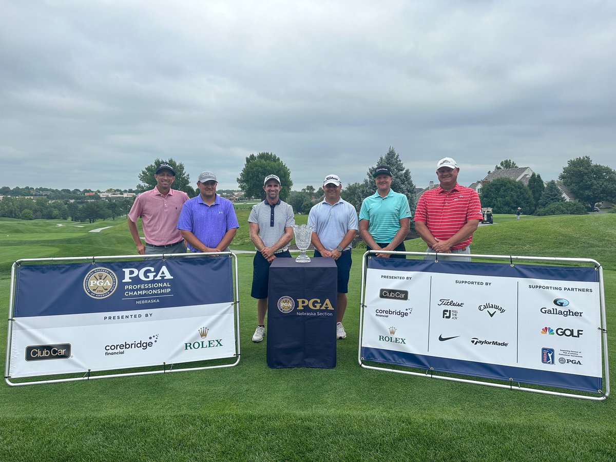 NebraskaPGA's tweet photo. Congrats to our national qualifiers! 👏 

1️⃣ @AndrewStormgolf 
2️⃣ @brothernugget 
3️⃣ @NWander1 
4️⃣ @JayCottam 
5️⃣ Steve Friesen
6️⃣ @Golf_RV 

This group will tee it up in the 2024 @PGA Professional Championship next Spring at the new PGA Frisco property! Thank you to all of our partners that all make this event possible. 🙌