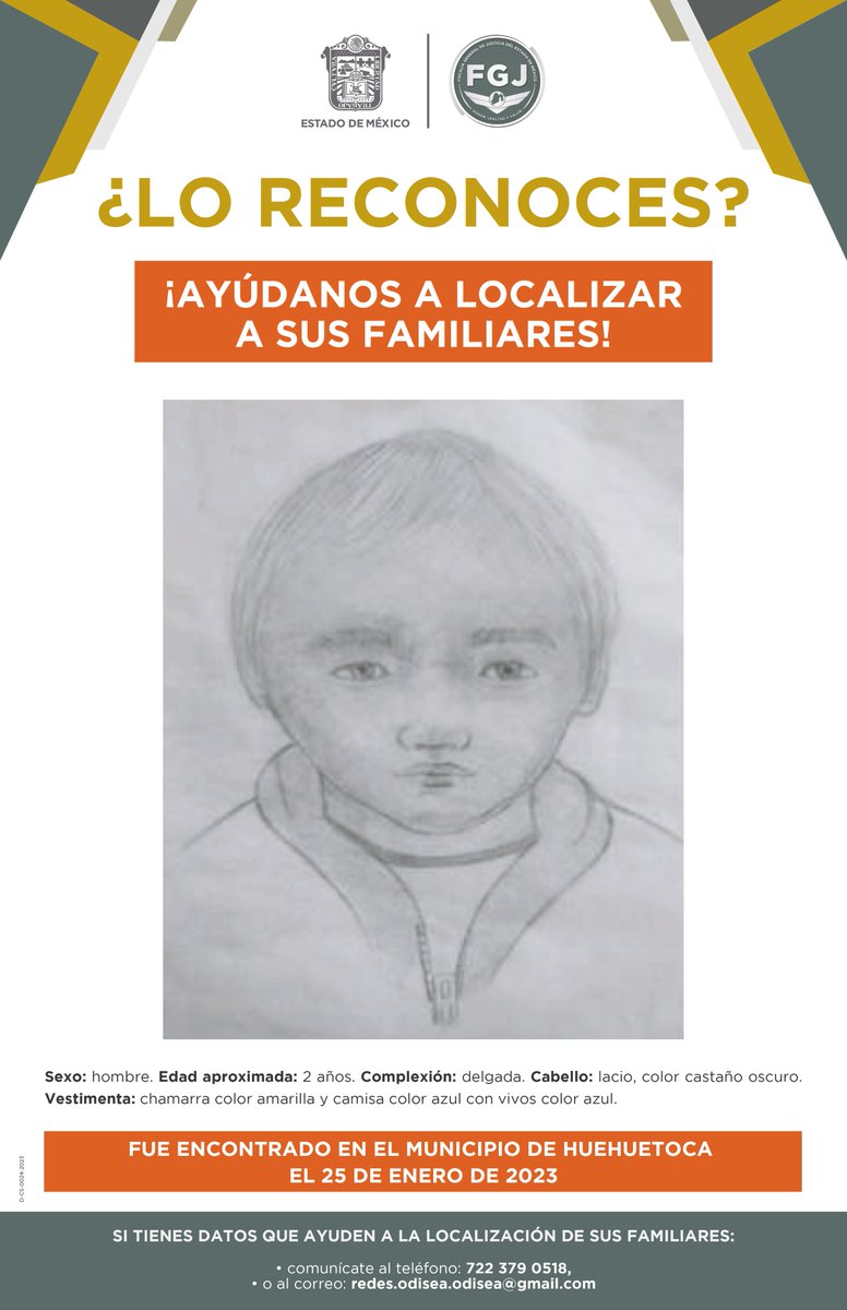 Tu apoyo es importante, ayúdanos a difundir, cualquier información para identificar a la siguiente persona comunícate al 800 890 2940 y 800 7028 770 #FiscalíaEdoméx.