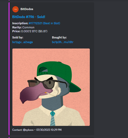 You thought that we are gonna give up? 

Never We are first who actually decoded recursive NFT and send it to Discord Webhook (IMO)

Now we are trying to run this code 24/7 which is not as easy as we thought We`ll do that ASAP 

@Titan_Meka <a href="/suganarium/">sugaR 🍬</a> <a href="/BitDodos/">BitDodos 🦤</a> <a href="/MasterChiefNFTs/">MasterChief🩸</a>
