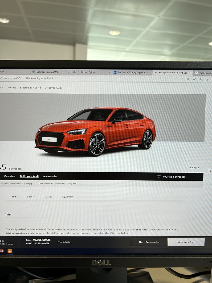 ItsTimAllen's tweet photo. New demo decisions - A5 Sportback in Progressive Red or Mythos Black?

The red is a vibe 👀 

#Audi #Newcar https://t.co/23UfvZf9YY