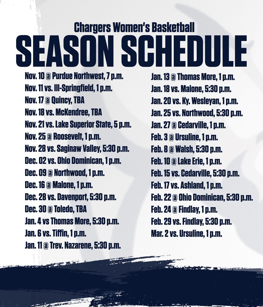 Spread the word: <a href="/ChargersWBB/">Hillsdale Women's Basketball</a> season is right around the corner! Check out the schedule for the 2023-24 campaign below! #ChargeOn 
Release: hillsdale.prestosports.com/sports/wbkb/20…