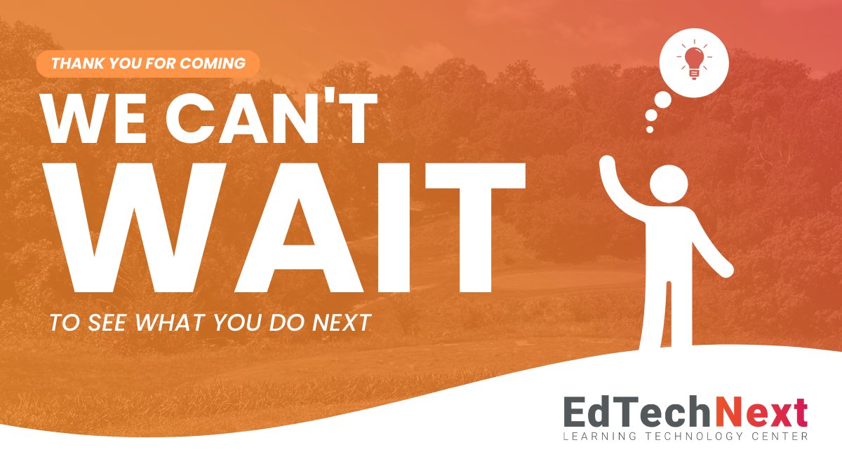 ltcillinois's tweet photo. THANK YOU to everyone who learned with us at #EdTechNext 🧡
Your passion & enthusiasm remains unmatched. We can’t wait to see what’s Next for you & your tech-powered classrooms.
Safe travels home & good luck with the upcoming school year! 🍀
Share your pictures ➡️ #EdTechNext https://t.co/NrIVwjfask