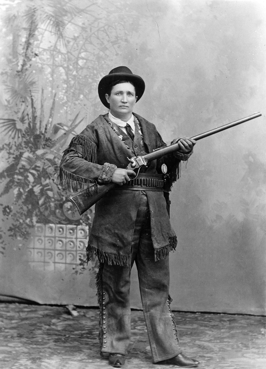 American frontierswoman and professional scout #CalamityJane died #onthisday in 1903. #WildWest #history #trivia #PanAmericanExposition
