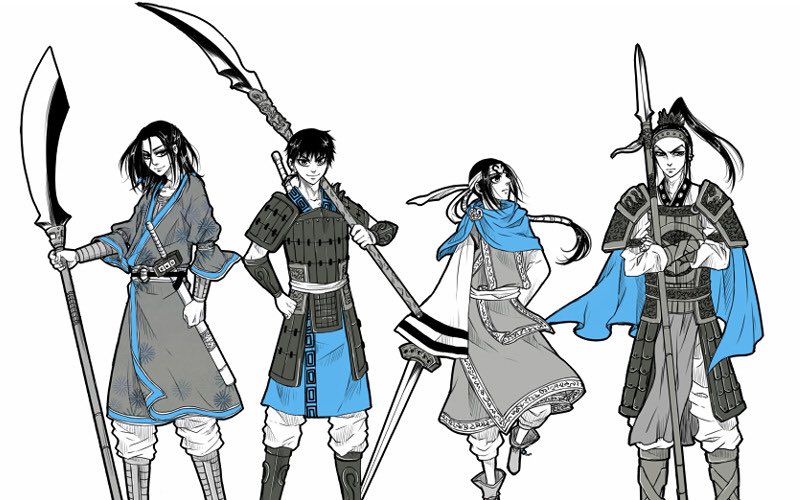 ShinKai9919's tweet photo. Well let’s start saying that MAYBE #MengTian would be THE LAST of the four youngsters to be appointed as part of “The Six Great Generals of Qin”
#蒙恬 #李信 #羌瘣 #王賁 #キングダム #MengTian #LiXin #QiangLei #WangBen #MouTen #RiShin #KyouKai #OuHon #KINGDOM https://t.co/SbAYICauUt