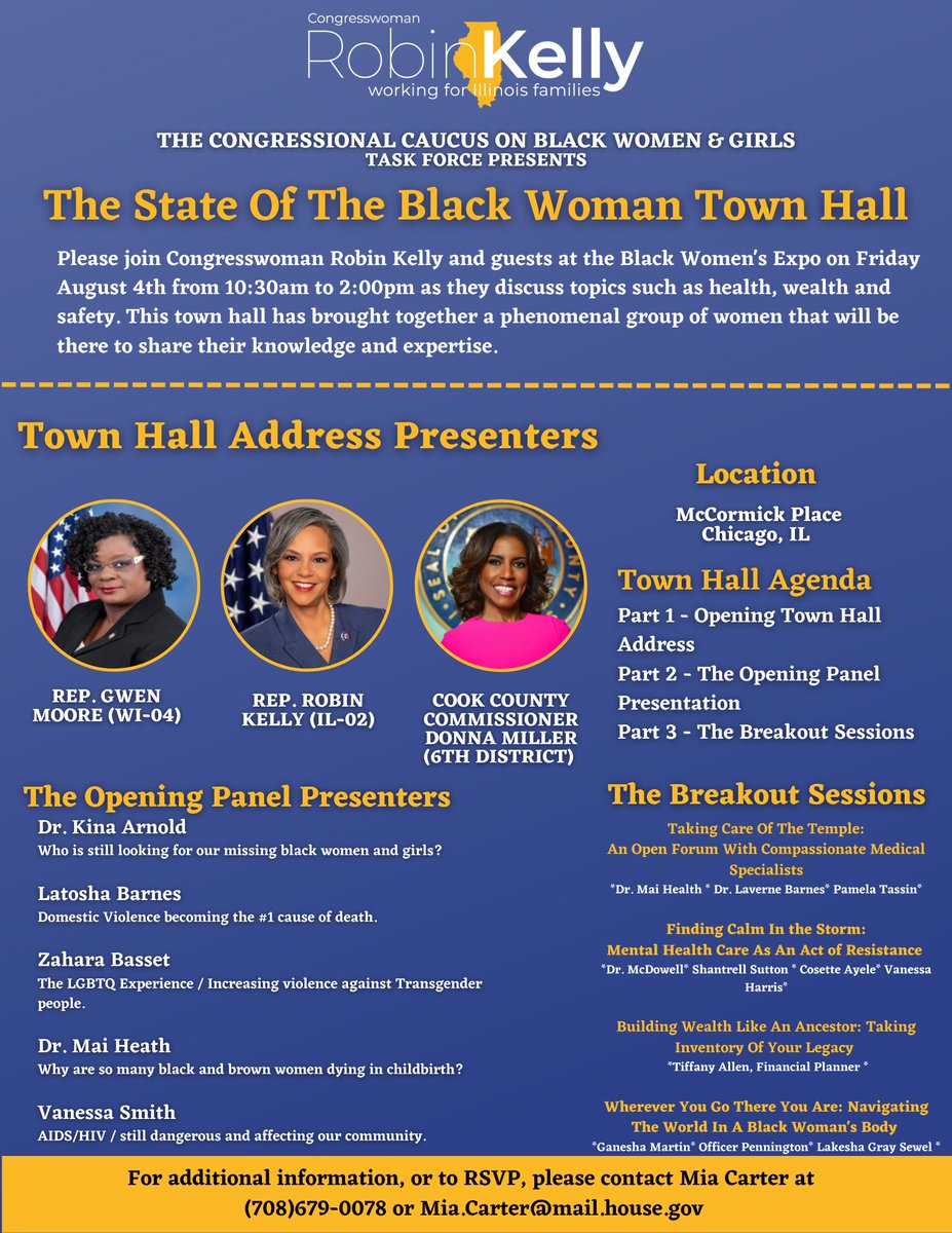 Join me Friday for my State of the Black Woman Town Hall at the <a href="/BlackWomensExpo/">The Black Women's Expo</a>.