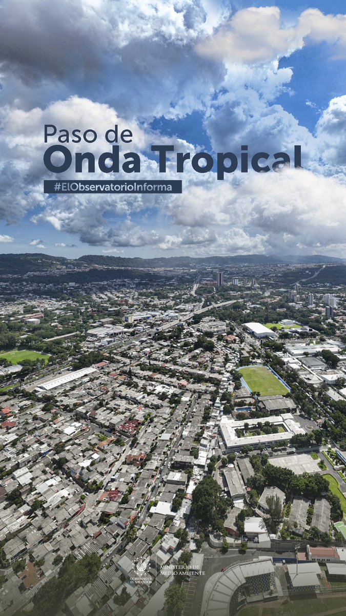 📌#ElObservatorioInforma que, a esta hora, ya se registran lluvias con ráfagas de viento, por la incidencia de la Onda Tropical, en Morazán, La Unión y llegando a San Miguel, éstas se desplazan hacia el suroeste en dirección de Usulután, Cabañas y San Vicente en la próxima hora o