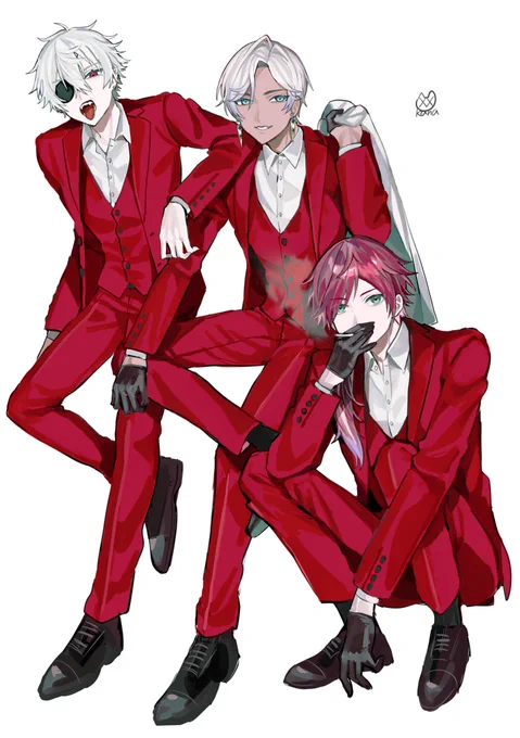 #KuzuArt #絵ブラヒム #イロ絵す   ギャングの方々