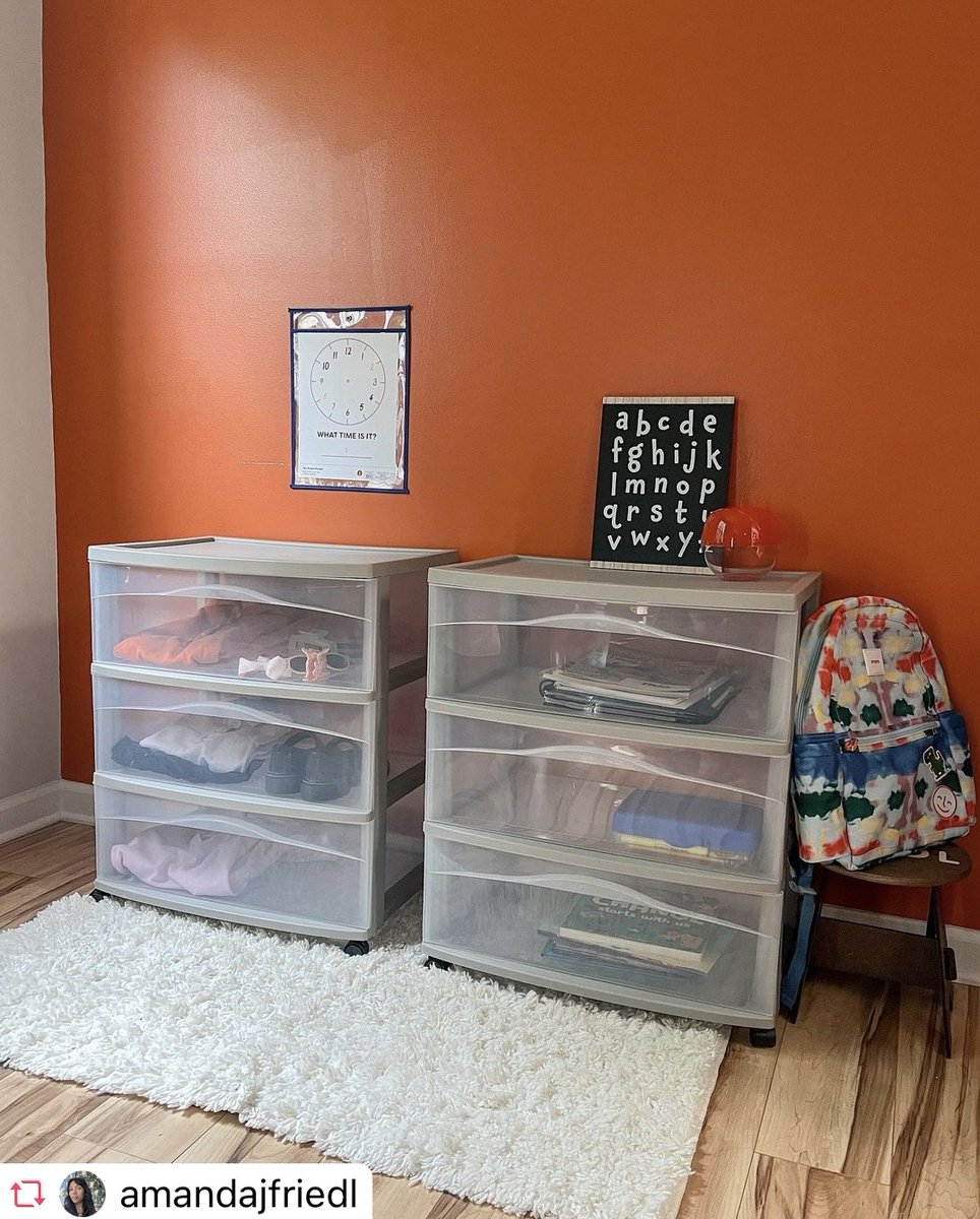 Sterilite_Corp's tweet image. ✨ABC, 123, organizing with Sterilite is a guarantee!! These Brightrooom 3-Drawer Wide Carts are just the thing!! 🤩✨
#sterilite #lessmess #sterilitenation #storageideas #organization