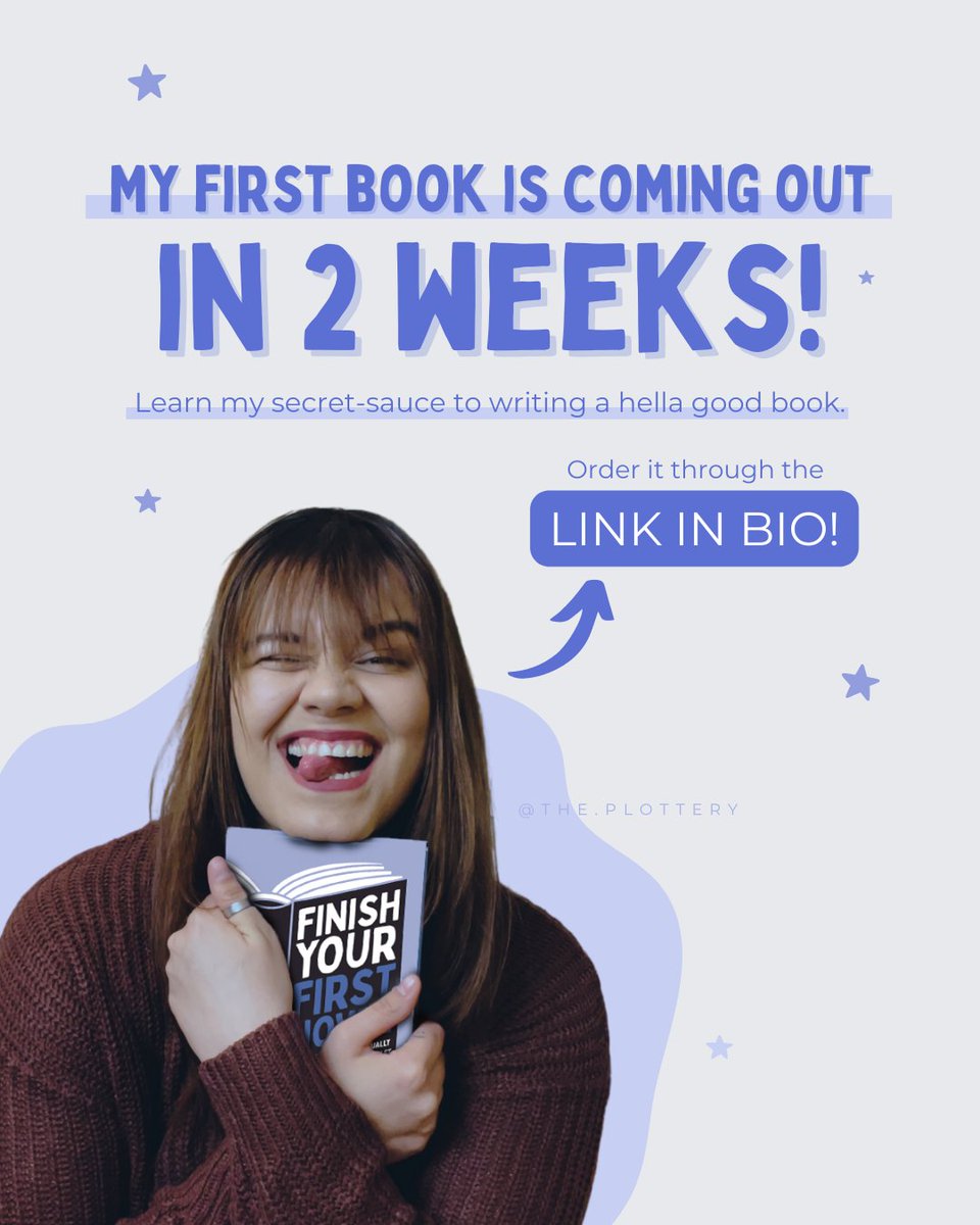 This feels super insane still, but yes—my book is coming out in just two weeks! You can order it through the link:
📌the-plottery.com/book-order
#WritingCommunity #writerslife #AuthorsOfTwitter