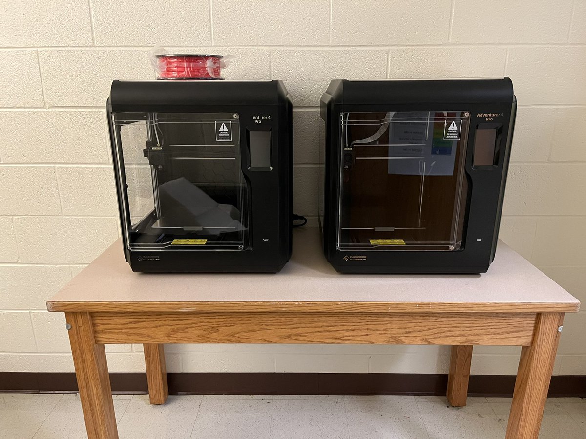 We are 4ish weeks from the start of school and our rapid lab is coming along. Students will have access to 5 #3dprinters and a laser engraver. Super excited. #teched