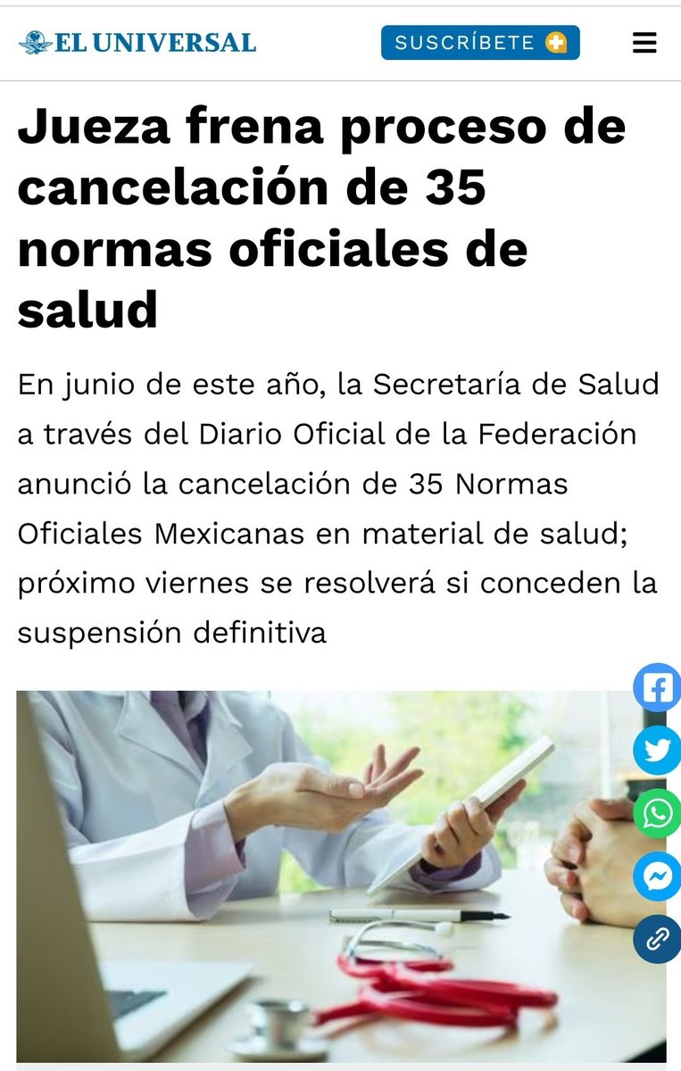 ectorjaime's tweet photo. 👏 Celebramos la intervención del Poder Judicial para frenar la cancelación de las #NormasOficiales de salud que ha impulsado el Subsecretario López-Gatell 

El proceso de desaparición de las Normas se hizo violando la ley, sin transparencia y con criterios ideológicos

Nunca se celebraron espacios de consulta pública que la ley mandata

Nunca se justificó la desaparición de las normas como la ley exige, para proceder con su cancelación 

Por el contrario, miles de pacientes, médicos, profesionales de la salud y expertos defendieron la importancia de las normas

Se informa que el próximo viernes se resolverá si conceden la suspensión definitiva