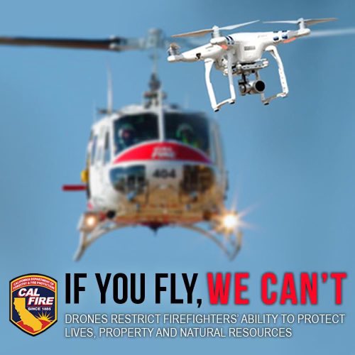 CALFIRESANDIEGO's tweet photo. .@CALFIRESANDIEGO [Final] Crews have contained the fire to just under 1 acre. Air assets had to disengage for a short time due to a drone reported in the fire area. Please refrain from flying any drones near a fire area. Not only is it extremely dangerous, it is also illegal. https://t.co/D02lMUhN9h