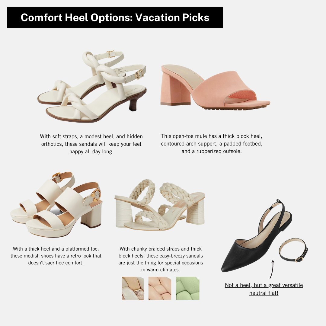 khillerco's tweet photo. Listen, I love looking cute, but the older I get, the more wearing #heels all day makes me want to saw my feet off. So, I did a little digging, and found the top-rated, #pediatrist recommended heels for all day comfort 💁‍♀️ 

https://t.co/ea05p5nm3z to #shopnow https://t.co/yhvsak5abG