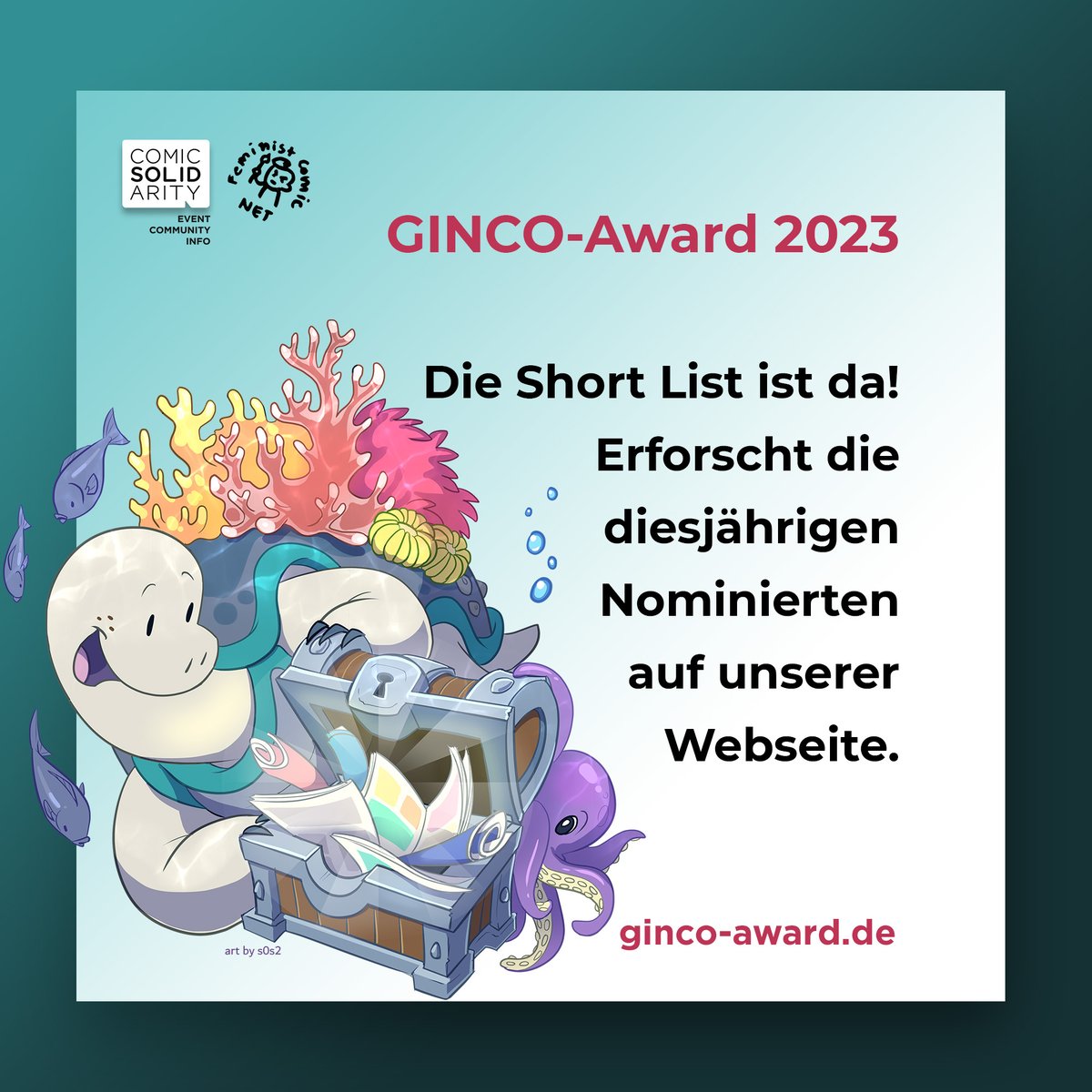 Die Short List ist da! Schaut mal rein:
ginco-award.de/de/ginco-award…
#gincoaward #comicaward #shortlist