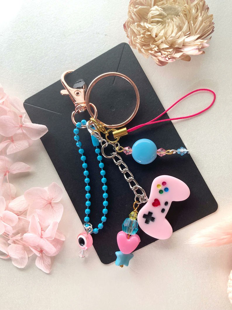 ddjewelshop's tweet photo. Pink gamer keychain https://t.co/LUhaEaOY8X via @Etsy https://t.co/kdHgP9Rv5g