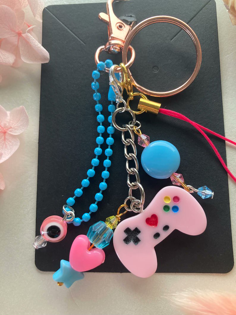 ddjewelshop's tweet photo. Pink gamer keychain https://t.co/LUhaEaOY8X via @Etsy https://t.co/kdHgP9Rv5g