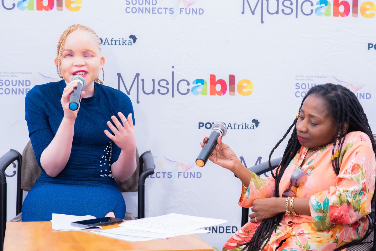 POVOAfrika's tweet photo. The Bulawayo panel discussion in pics! with @sithandazile98 @thevuyobrown @GwiziSoneni at @BYOgallery
@ByoArtsFestival @CurateByo @MusicInAfrica @naczzim
#soundconnectsfund #soundconnectsus #MIAF #GoetheInstitut #ACPEUcultureprogramme #EU #OACPS.
#disabilityinclusion https://t.co/mhMhwtEdmH
