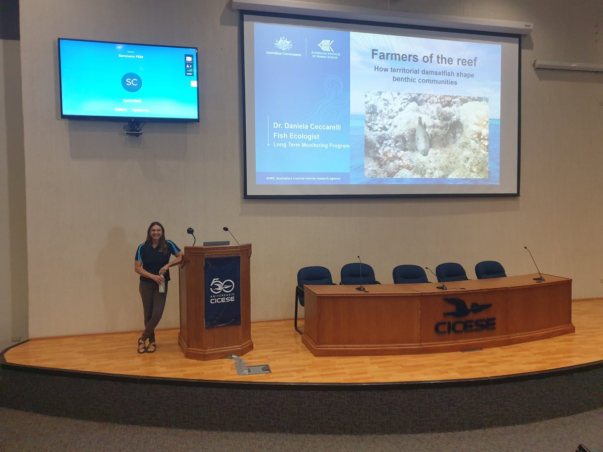 Dredging up my #territorialdamselfish past for a talk at CICESE @todocicese Mexico and weaving in some <a href="/aims_gov_au/">Australian Institute of Marine Science</a> #ltmp stories