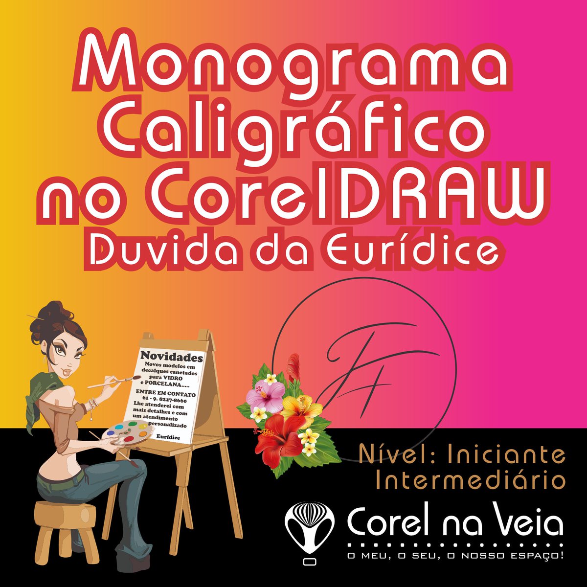 CorelnaVeia's tweet image. Como Criar Monograma Caligráfico no CorelDRAW | Dúvida da Eurídice (Nível Iniciante e Intermediário) youtu.be/h7hXeqMsEu4
tutorial especial sanar à dúvida de uma seguidora muito querida,  a @euridice_maria_barbosa e o Amigo @graficacriativacolor 
#TutorialCorelDRAW #Monograma