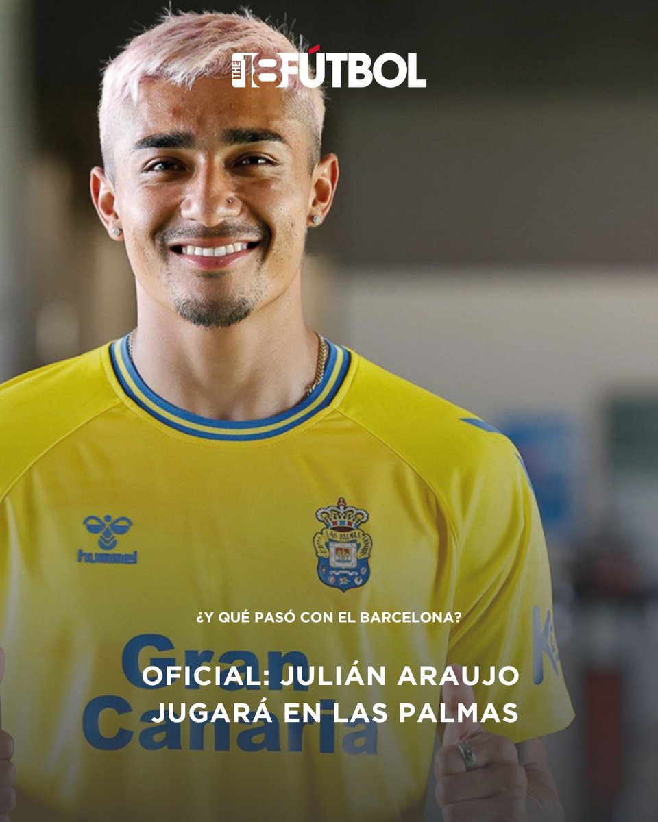 ARRIBA LAS PALMAS 😂 

El UD Las Palmas se suma a la lista de equipos favoritos de la afición mexicana luego de oficializar la llegada de Julián Araujo.

¿Qué pasó con el contrato del lateral con el FC Barcelona?

Te lo contamos ➡️ buff.ly/3OkwxyS