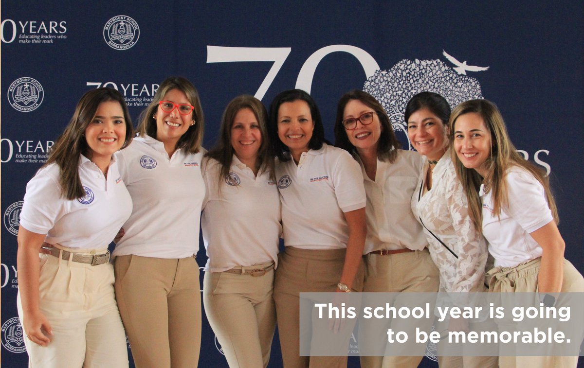 Marymountbq's tweet photo. Celebrating 70 years of making a difference and shaping the future! We welcome our teachers and staff as we embark on the journey of this new school year together. Let's continue to leave a legacy of leadership that touches lives and lights up the world!  #70YearsLeadingTheWay https://t.co/EC3B55KVo0
