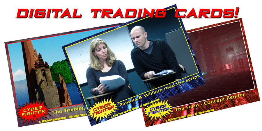 One of the perks in our "Virtual Reality" package will be Topps-styled movie trading cards! Learn more here:  igg.me/at/CYBERFIGHTER   #indiegogo #SupportIndieFilm