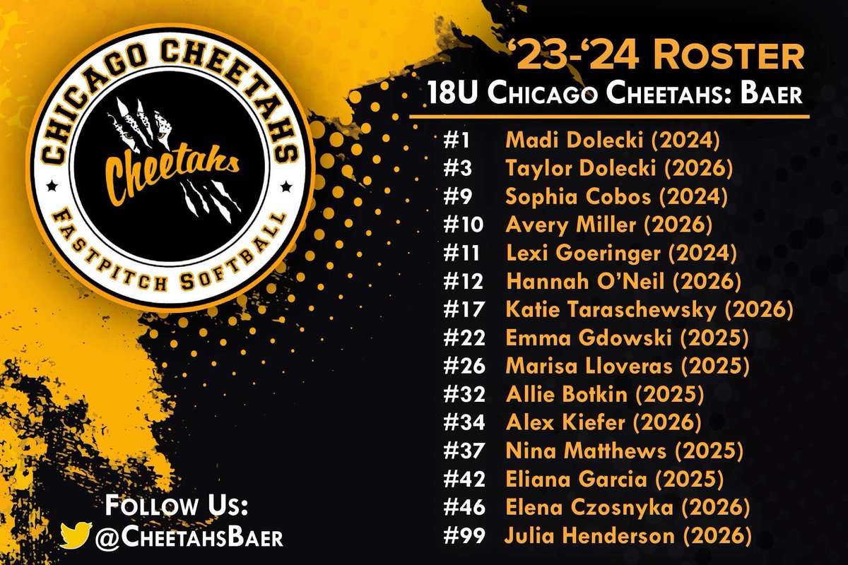 Chicago Cheetahs 18u Baer tweet media