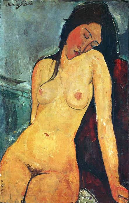 eo_breton's tweet photo. “Desnudo femenino” 
(Inspirado en “Desnudo sentado” de Modigliani) 
Óleo sobre papel 
50cm x 70cm
19in x 27in

#art #arte #artwork #expressionism #oilpainting https://t.co/jfJRPWUdMd