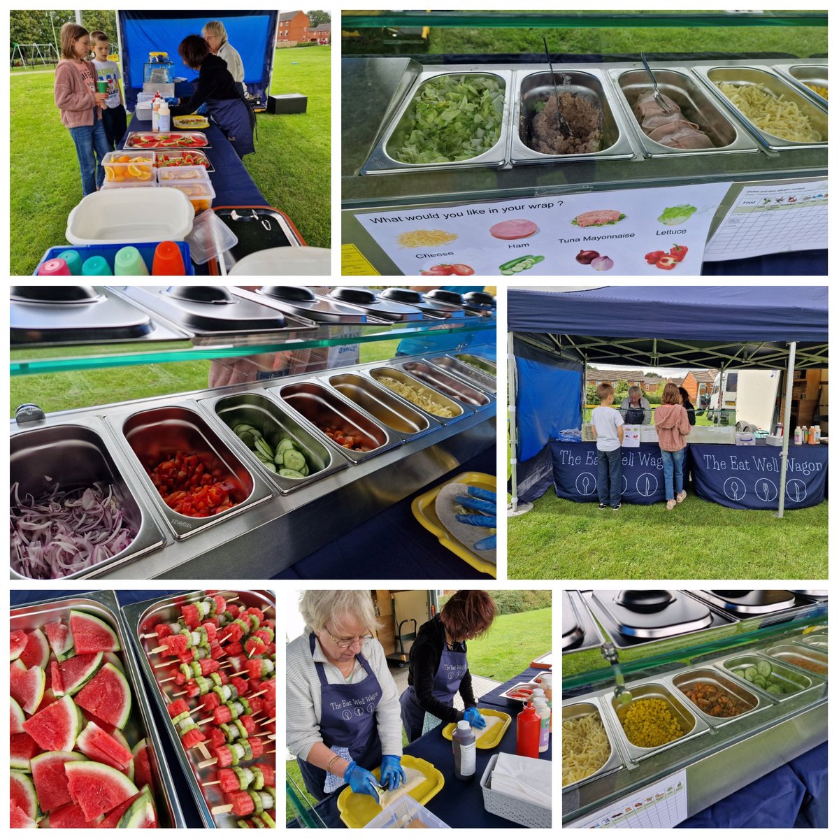Our pop up sandwich bar made its first appearance of the summer at HAF activities in Ayland Gardens, and it was a huge hit !  It's a great way to be able to serve healthy, fresh food to local children and their families.  #HAF2023 <a href="/GlosCC/">Gloucestershire CC</a> <a href="/GloucesterCity/">Gloucester City Council</a>