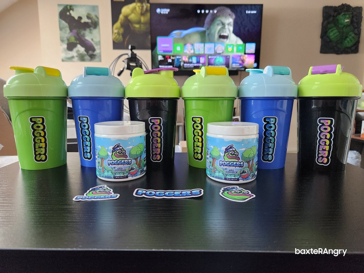 baxteRAngry's tweet photo. Got shaker cups? Got myself another order from my friends @DrinkPOGGERS.🐸 What a line up.😳 If you want to get yourself some to use code BAXTERANGRY at checkout.
@AngryArmyAA
#AngryArmy 👊🏻😡 #TeamAngry
Have fun, play ANGRY!
Live, Laugh, SMASH! https://t.co/5tU0pcvEb0