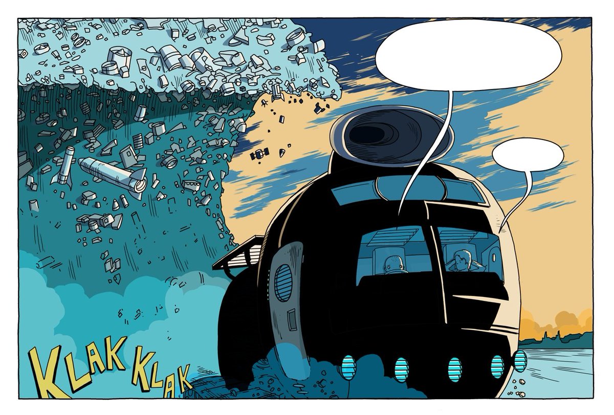 Space...is the place! Panel from my Sci-fi graphic novel called SPACE JUNK which is out with <a href="/topshelfcomix/">Top Shelf Productions</a> next summer.

#comics #comicbook  #comicpanel  #comicart #graphicnovel #drawing #art  #drawn #book #read #sci-fi #future #moon  #illustration #illustrator