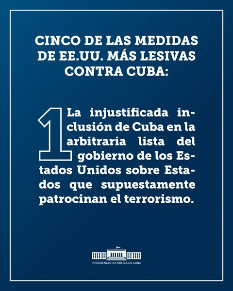 Los voceros del imperio y otros que se hacen eco de sus mentiras quieren negar la existencia de la injusta y hostil política que representa el bloqueo para #Cuba. Aquí estaremos compartiendo algunas de las medidas➕perversas y➕lesivas para la Isla. @DiazCanelB @aylinalvarezG