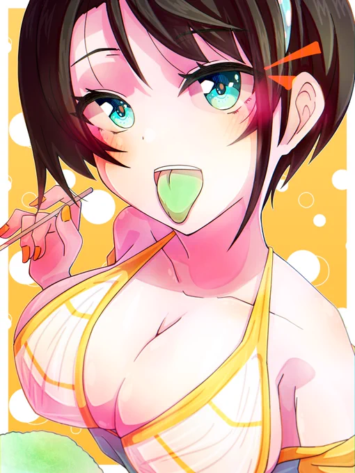 #プロテインザスバル 「ねー、ねー、スバルの舌、どーなってるー?」