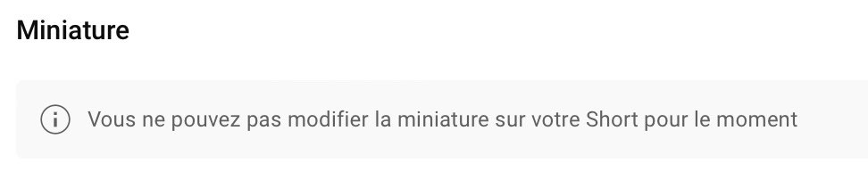 LeSauhap's tweet photo. @TeamYouTube Globalement la fonction d’ajout de miniatures a disparu depuis plusieurs mois et que la vidéo soit postée ou en cours d’upload, il n’y a pas la fonctionnalité. 

Voici le message affiché https://t.co/T1d2GxSEfv